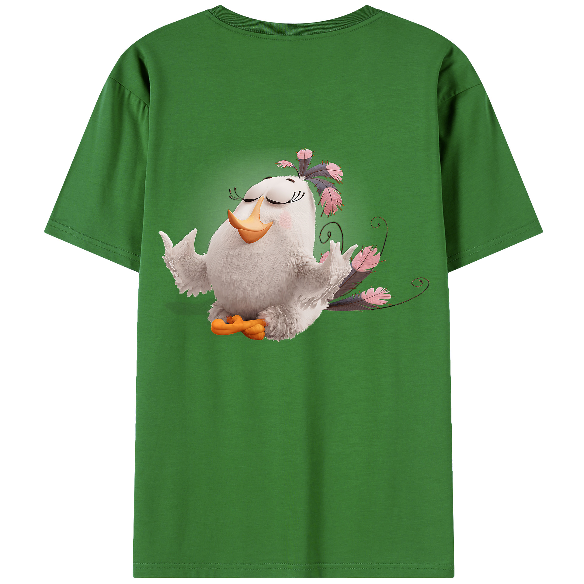 （画像用） Angry Birds アングリーバード レディース半袖Tシャツ(バックプリント)